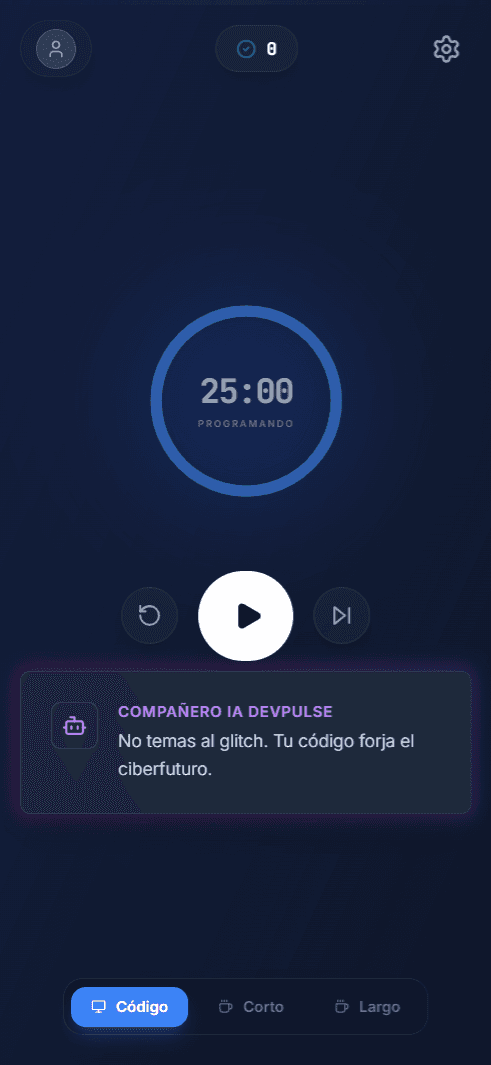 Smart Pomodoro timer designed specifically for developers with AI-powered focus assistance